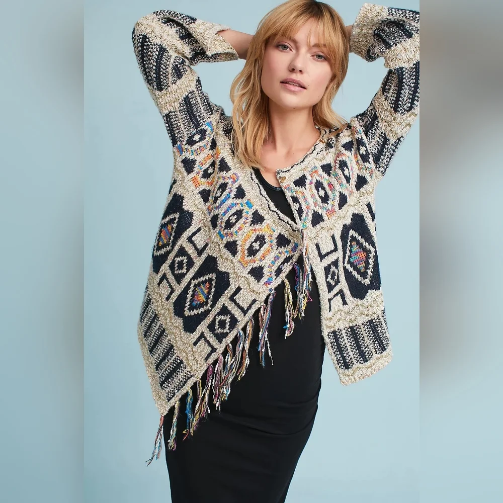 NWT Anthropologie Spectra Cardigan Large - Picture 4 of 12